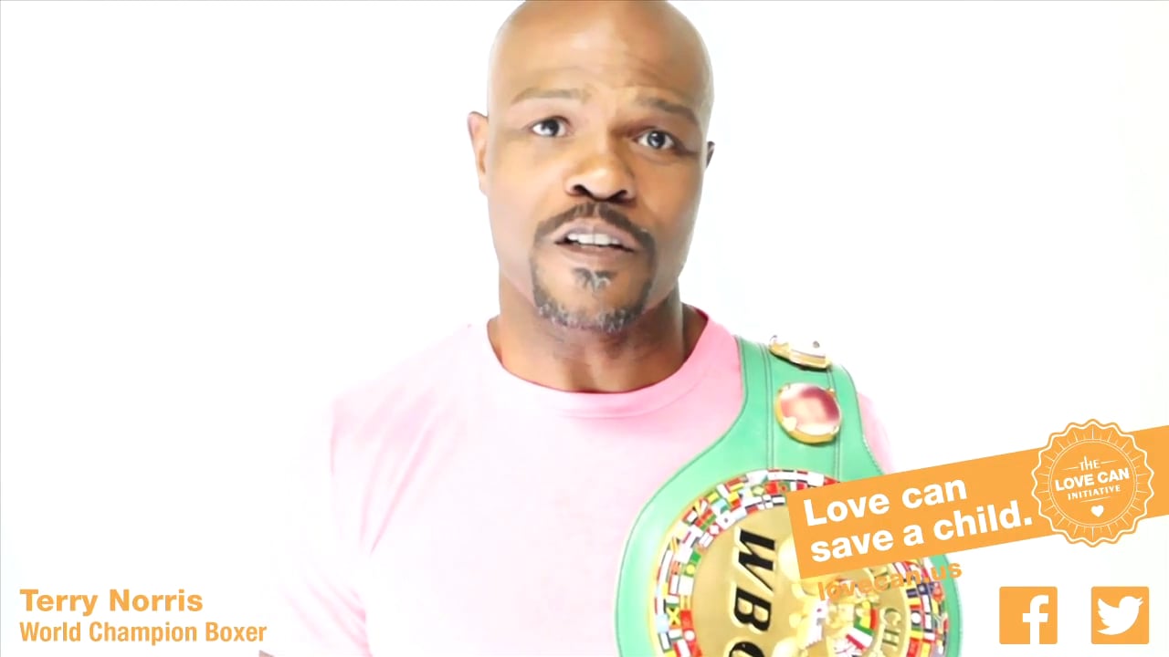World Champion Boxer Terry Norris Supports The Love Can Initiative